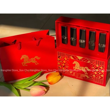 Set Son Năm Ngựa 2.026 Rouge Velvet Mini 5 Thỏi 1.5gr kèm Túi Đỏ 1.186.800 VND 4