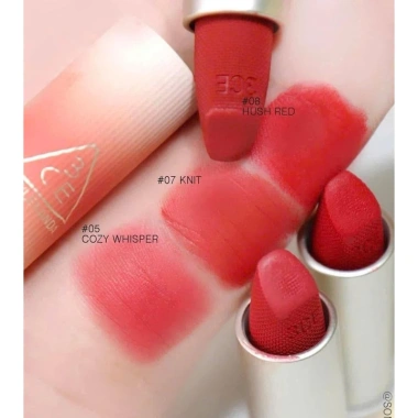 Set Son Thỏi 3CE Hug Me Cashmere - Son môi đậm đà, dưỡng ẩm, giá ưu đãi 420k 5 Set Son Thỏi 3CE Hug Me Cashmere - Son môi đậm đà, dưỡng ẩm, giá ưu đãi 420k 5