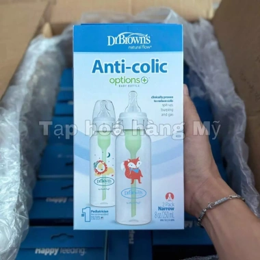 Set Tách & Bình Sữa Hàng Mỹ Dr.Brown's Option Plus 250/120ml Nhựa PP - Giá 178.997₫