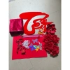 Set Tết hottrend dải lụa quạt sếp và bonus chữ Tết nỉ nhung 50cm Loại 1 giảm giá 3