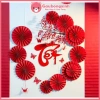 Set Tết Như Ý Mix Quạt Giấy Đỏ Sang Trọng - Trang Trí Tết Lotso Decor VN, Giá 119.000đ (Giảm từ 153.510đ)