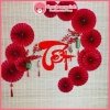Set Tết Như Ý Mix Quạt Giấy Đỏ Sang Trọng - Trang Trí Tết Lotso Decor VN, Giá 119.000đ (Giảm từ 153.510đ) 2