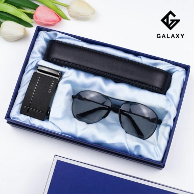 Set Thắt Lưng Nam + Kính Mát Galaxy - Dây Nịt & Kính Râm Sang Trọng, Quà Tặng 269k