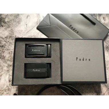 Set thắt lưng nam Pedro 2 mặt nịt siêu đẹp - Full box túi giấy, chỉ 420k