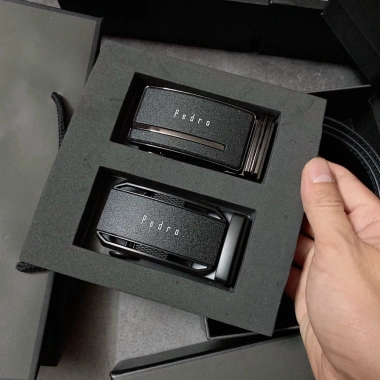 Set thắt lưng nam Pedro 2 mặt nịt siêu đẹp - Full box túi giấy, chỉ 420k