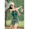 Set Thể Thao Nữ Pompeche Áo Bra Lụa và Chân Váy Xoè Tutu Pickleball Tennis Golf