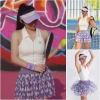 Set Thể Thao Nữ Pompeche Áo Bra Lụa và Chân Váy Xoè Tutu Pickleball Tennis Golf 2