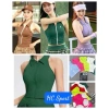 Set Thể Thao Nữ Pompeche Áo Bra Lụa và Chân Váy Xoè Tutu Pickleball Tennis Golf 9