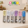 Set Thìa Dũa Dĩa Inox Hoạt Hình kèm Hộp Đựng Bộ 3 Món Tiện Lợi Giá Rẻ 22.000