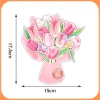Set Thiệp Chúc Mừng DIY Dạng Bó Hoa - Tự Làm, Tặng Bạn Bè, Người Thân, Thầy Cô, Kèm Túi Đựng - Giá 32.000 VND 9