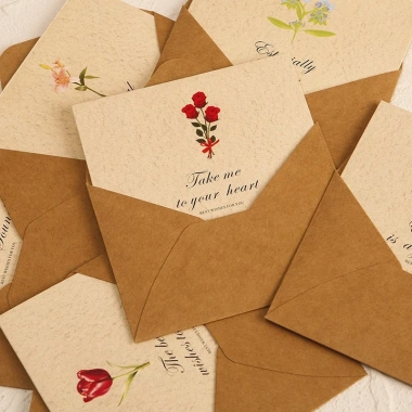 Set thiệp vintage xinh xắn - Quà tặng sinh nhật, Giáng sinh, kỷ niệm 10.000₫