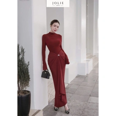Set Thu Đông Sang Chảnh JOLIE S770 – Áo Thun Dài Tay và Chân Váy Bút Chì, Cạp Nhún Tôn Dáng, Giá Ưu Đãi 439k