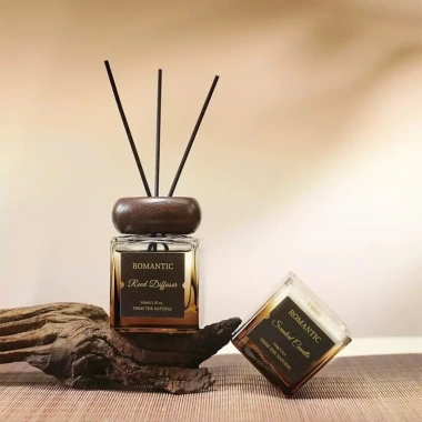 Set tinh dầu nến thơm ROMANTIC KALYX - Hộp quà sang, túi đựng & thiệp, giảm 20%