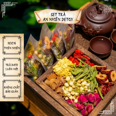 Set Trà An Nhiên Detox Bảy Vị 1.990s - Thanh Nhiệt, Sáng Da, An Thần Ngủ Ngon, Chống Lão Hóa - Giá chỉ 190.000 VND