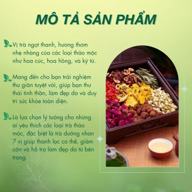 Set Trà An Nhiên Detox Bảy Vị 1.990s - Thanh Nhiệt, Sáng Da, An Thần Ngủ Ngon, Chống Lão Hóa - Giá chỉ 190.000 VND