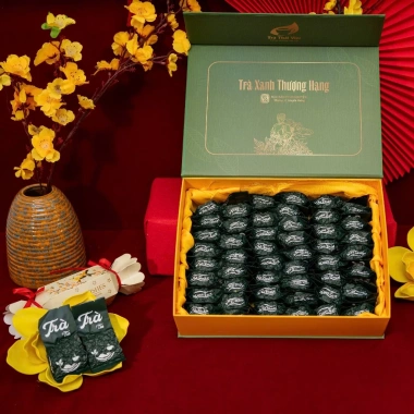 Set trà biếu Hoà Tâm Hương Trà xanh Thái Nguyên 630g 42 tép Đinh Nõn - Giá ưu đãi 968.000 VND 2