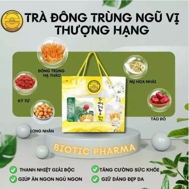 Sét trà đông trùng ngũ vị thượng hạng Viện Hàn Lâm KHCN set 2 hộp giá ưu đãi 380.000 VND