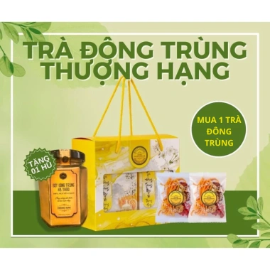 Sét trà đông trùng ngũ vị thượng hạng Viện Hàn Lâm KHCN set 2 hộp giá ưu đãi 380.000 VND