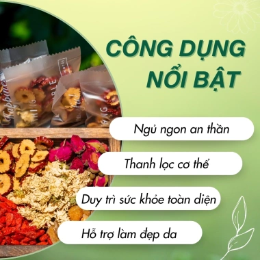 Set Trà Dưỡng Tâm Ngủ Ngon 1.990s - Hoa Thảo Mộc An Thần, Thư Giãn Sâu, Đẹp Da, Bồi Bổ Khí Huyết - 185.000 VNĐ 4