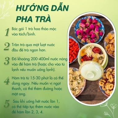 Set Trà Dưỡng Tâm Ngủ Ngon 1.990s - Hoa Thảo Mộc An Thần, Thư Giãn Sâu, Đẹp Da, Bồi Bổ Khí Huyết - 185.000 VNĐ 5