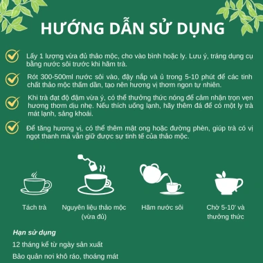 Set Trà Hoa Thảo Mộc 6 vị - Quà tặng người thân, hộp túi The Nest House, 286.000 VND 7