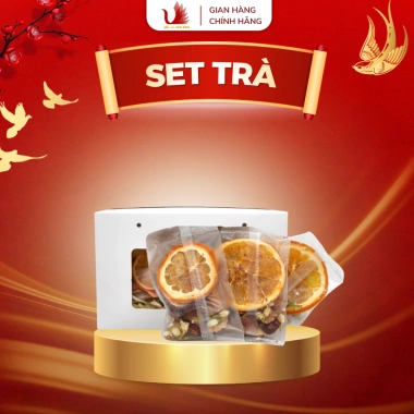 Set Trà Kỷ Tử Táo Đỏ + Yến sào Vân Bình - Giá ưu đãi 250k, tăng sức đề kháng