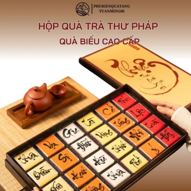 Set Trà Quà Tặng Thư Pháp Sang Trọng – Quà Tết, Khai Trương, Tân Gia 699k 2