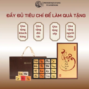 Set Trà Quà Tặng Thư Pháp Sang Trọng – Quà Tết, Khai Trương, Tân Gia 699k 8