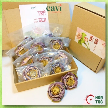 Set Trà Sen Nguyên Bông Sấy Lạnh - Quà Tặng Ý Nghĩa, Cải Thiện Giấc Ngủ, Giá 150.000 VND