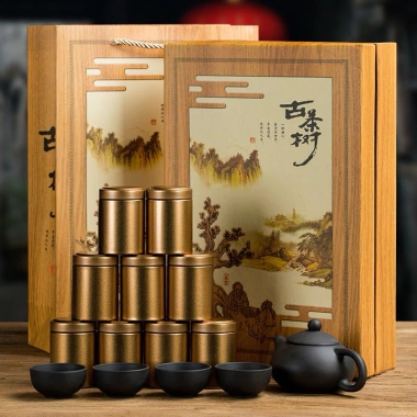 Set Trà Thiết Quan Âm kèm ấm chén hộp sang trọng và Quà biếu tặng, chỉ 300.000đ 5