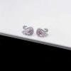 Set trang sức bạc nữ CHY SILVER thiên nga hồng đuôi cao - Bạc thật, giá 360k 6