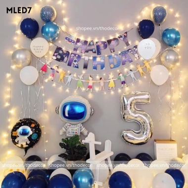 Set Trang Trí Sinh Nhật Cực Xinh Kèm Đèn LED - Giá Ưu Đãi 136.500 VND 7 Set Trang Trí Sinh Nhật Cực Xinh Kèm Đèn LED - Giá Ưu Đãi 136.500 VND 7
