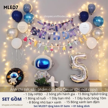 Set Trang Trí Sinh Nhật Cực Xinh Kèm Đèn LED - Giá Ưu Đãi 136.500 VND 16 Set Trang Trí Sinh Nhật Cực Xinh Kèm Đèn LED - Giá Ưu Đãi 136.500 VND 16