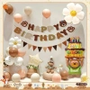 Set trang trí sinh nhật gấu nâu bé - Birthday, bóng gấu, bánh, đồ trang trí 128k