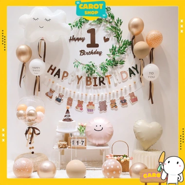 Set Trang Trí Sinh Nhật Xinh Xắn Vintage – Tặng Bơm Keo Số Tuổi, Mẫu Mới, Giá 137.800₫ 8