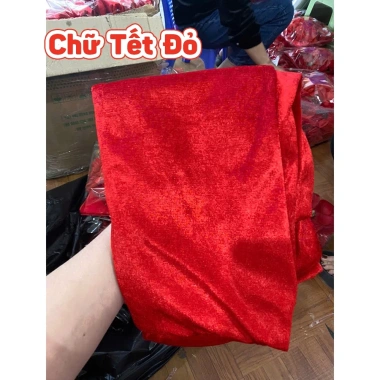 Set Trang Trí Tết 2.025 Soha - Chữ Alu Đỏ, Vải Nhung, Hoa Chúc Mừng Năm Mới, Giá chỉ 39.000đ 6