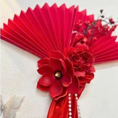 Set Trang Trí Tết 2.025 Soha - Chữ Alu Đỏ, Vải Nhung, Hoa Chúc Mừng Năm Mới, Giá chỉ 39.000đ 7