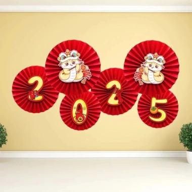 Set Trang Trí Tết 2.025 Soha - Chữ Alu Đỏ, Vải Nhung, Hoa Chúc Mừng Năm Mới, Giá chỉ 39.000đ 10