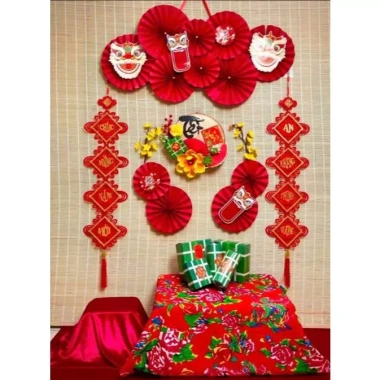 Set Trang Trí Tết 2.026 - Bộ Decor Mành Treo, Keo Nến, Móc Treo - Giá ưu đãi 174.000đ