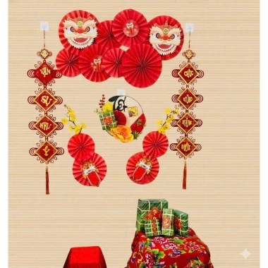 Set Trang Trí Tết 2.026 Bộ Decor Tết, Mành Treo, Keo Nến, Móc Treo, Giá 130.000đ 3 Set Trang Trí Tết 2.026 Bộ Decor Tết, Mành Treo, Keo Nến, Móc Treo, Giá 130.000đ 3
