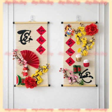 Set Trang Trí Tết Bình Ngọ 2.026 - Phụ Kiện Tre Mạnh Giá 150k, Trang Trí Nhà Cửa, Quán Xá