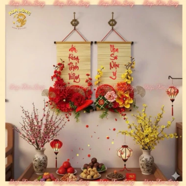 Set Trang Trí Tết Bình Ngọ 2.026 - Phụ Kiện Tre Mạnh Giá 150k, Trang Trí Nhà Cửa, Quán Xá