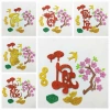 Set trang trí Tết chữ xốp kim tuyến, dây xu đào rời hồng, phụ kiện bánh chưng, lồng đèn, én, thỏi vàng – giá 18.450₫