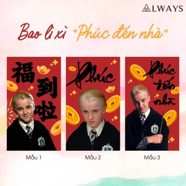 Set Trang Trí Tết Phúc Đờ-ra-cồ Ma-phòi - Bao Lì Xì Phong Cách Phù Thủy - 29.000đ