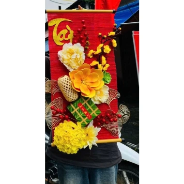 Set Tranh Treo Tường Phát Tài Hoa Mai Vàng – Trang Trí Tết May Mắn, Giá 79.000đ 3