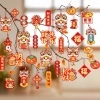 Set Treo Tết 2.026 Linh Vật Ngựa - Cây Đào Vàng May Mắn 60 Chi Tiết Gọn Decor 65.000
