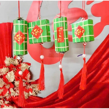 Set Treo Tết Bánh Chưng Giò Mini Xuân 2.026 - Giá 30.000 đồng | Tâm Kem Decor