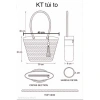Sét túi cói và mũ cói sang trọng - Du xuân, du lịch, đi biển, tết chỉ 79.200₫ 8