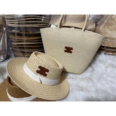 Sét túi mũ cói đi biển đi chơi sang chảnh - Giá sỉ 109.000, nhẹ, thời trang