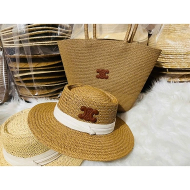 Sét túi mũ cói đi biển đi chơi sang chảnh - Giá sỉ 109.000, nhẹ, thời trang
